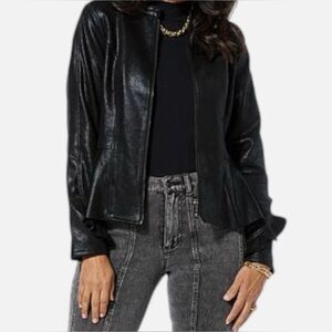 Bundle of 3 Metallic Gold, Black & Silver Women's Jackets -Sleek Zip-Front Coat